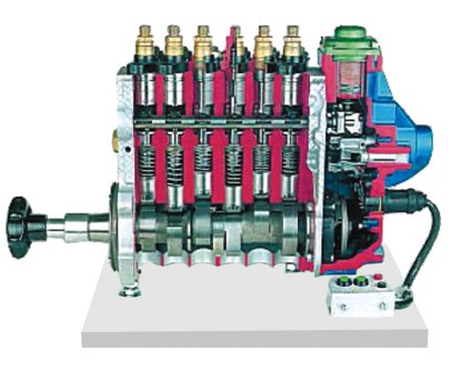 電控滑閥控制噴油泵解剖模型