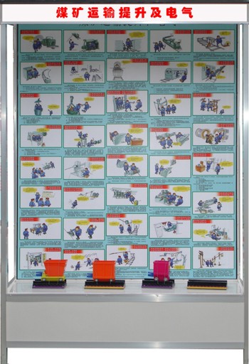 煤礦安全示教陳列柜