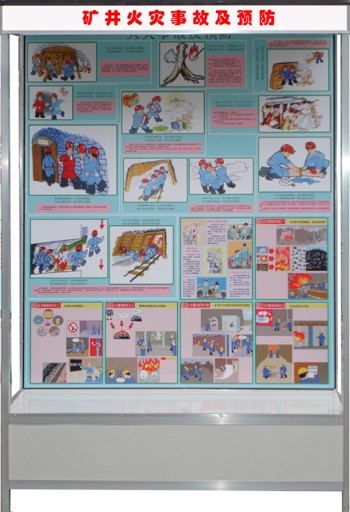 礦井火災(zāi)故事陳列柜