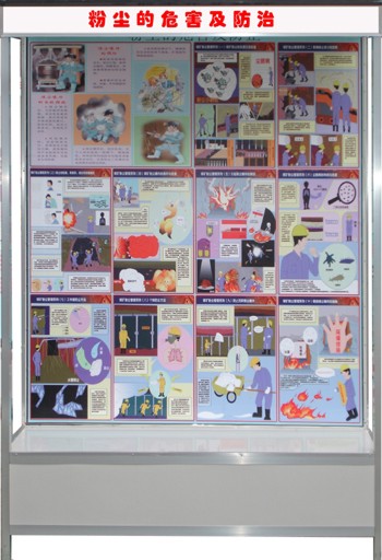 煤礦安全示教陳列柜