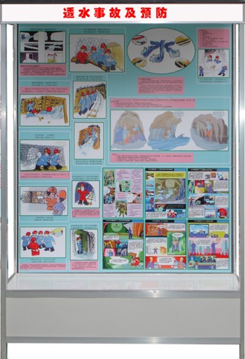 煤礦安全示教陳列柜