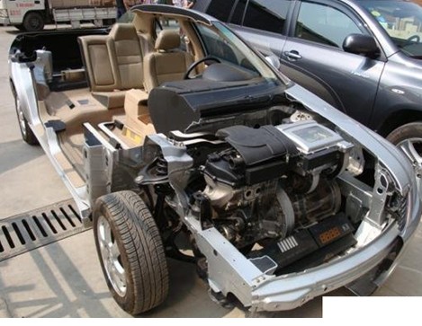 電動汽車解剖透視實驗臺