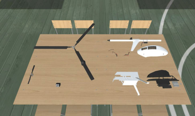 無(wú)人機(jī)裝配教學(xué)模塊